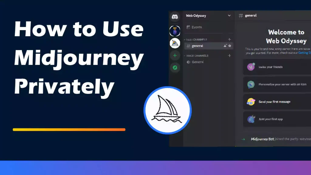 How to use midjourney privately